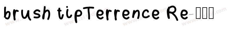 brush tipTerrence Re字体转换